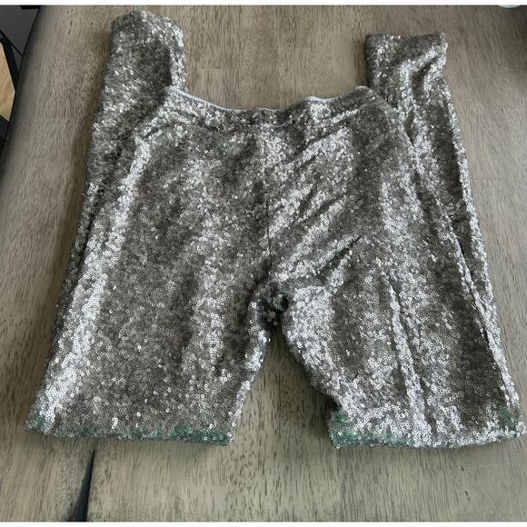 Amuse Society Charley Silver Sequin Leggings - XS - Picture 7 of 7